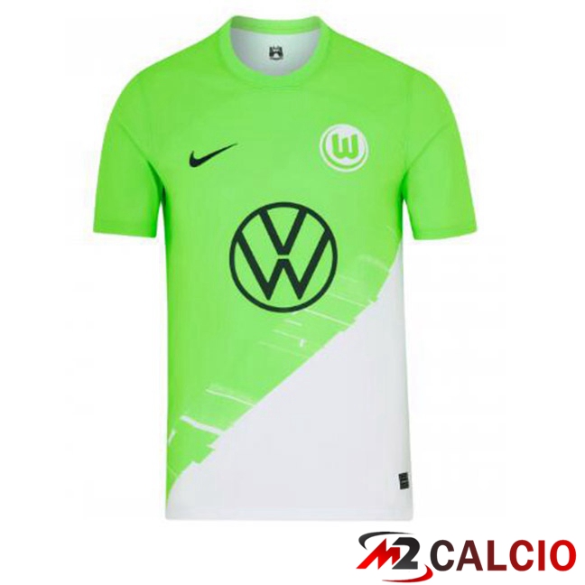 Maglia Calcio Vfl Wolfsburg Prima Verde 2023/2024