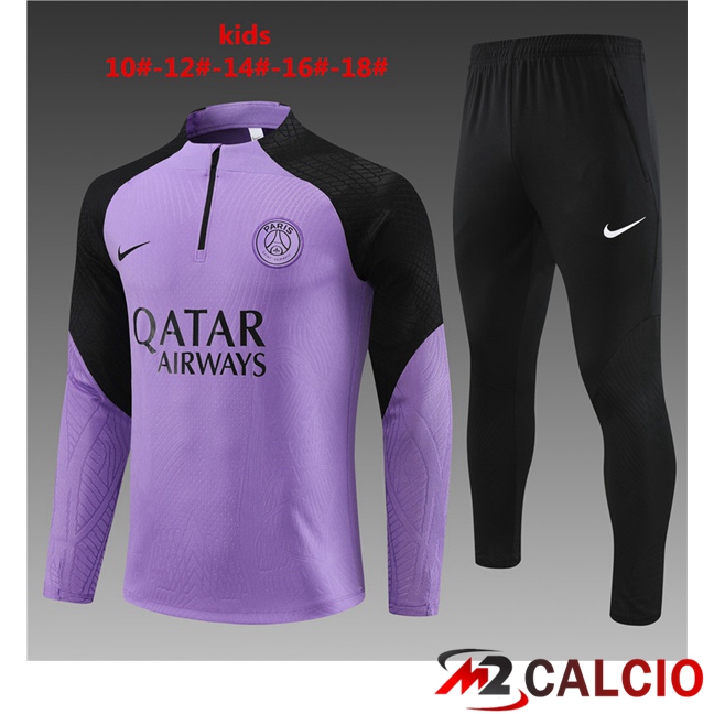 Insieme Tuta Calcio Paris PSG Bambino Viola 2023/2024