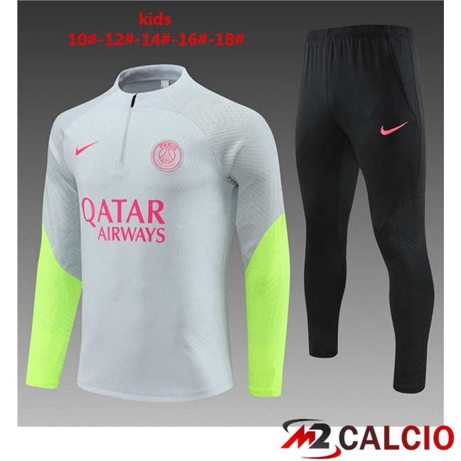Insieme Tuta Calcio Paris PSG Bambino Grigio 2023/2024