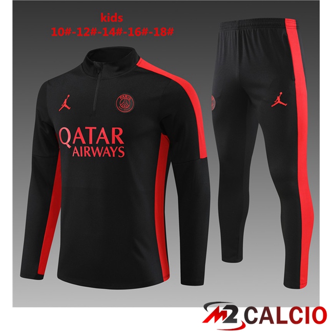 Insieme Tuta Calcio JORDAN Paris PSG Bambino Nero 2023/2024