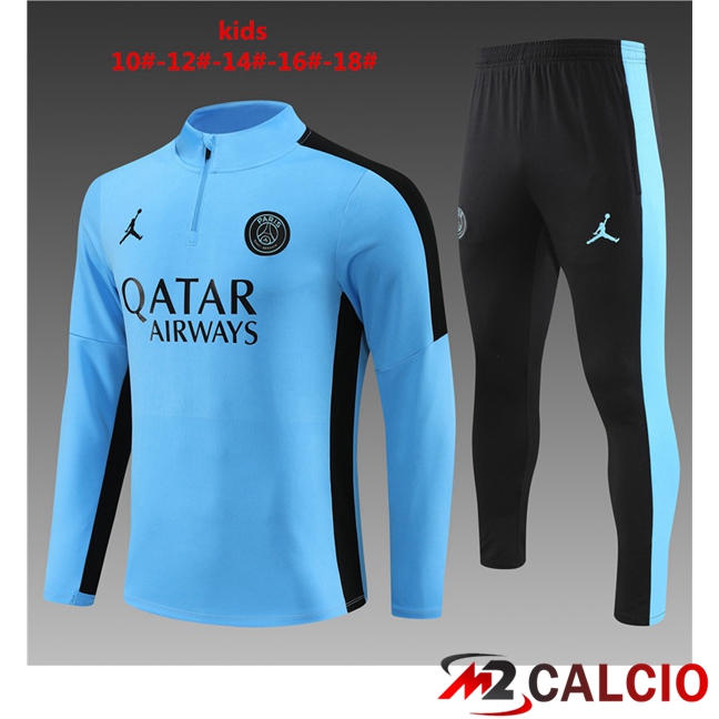 Insieme Tuta Calcio JORDAN Paris PSG Bambino Blu 2023/2024