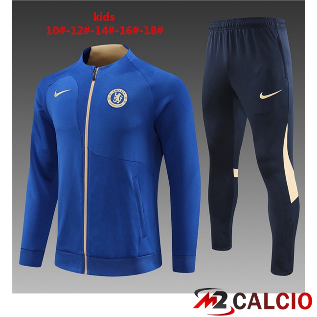 Insieme Tuta Calcio - Giacca FC Chelsea Bambino Blu 2023/2024