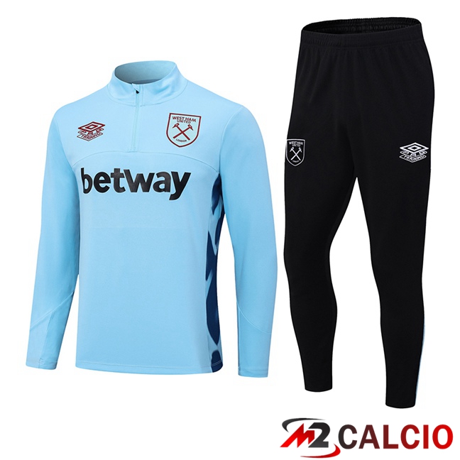 Insieme Tuta Calcio West Ham Blu 2023/2024