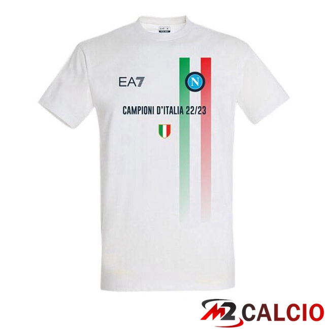 Maglia Calcio SSC Napoli Champion Bianco 2022/2023