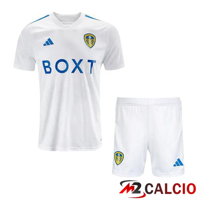 Maglie Calcio Leeds United Bambino Prima Bianco 2023/2024