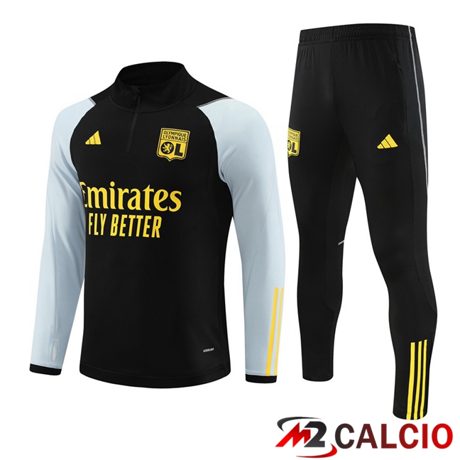 Insieme Tuta Calcio Lyon OL Nero 2023/2024