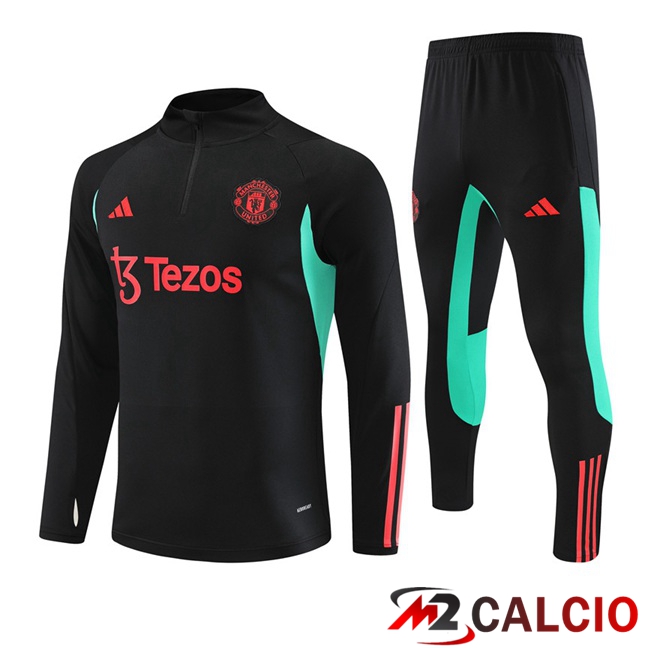Insieme Tuta Calcio Manchester United Nero 2023/2024