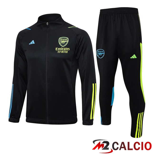 Insieme Tuta Calcio - Giacca Arsenal Nero 2023/2024