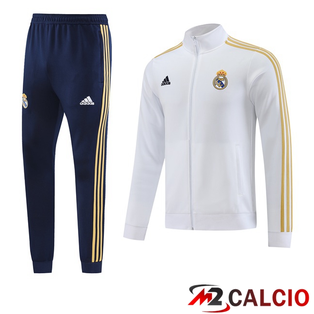 Insieme Tuta Calcio - Giacca Real Madrid Bianco 2023/2024
