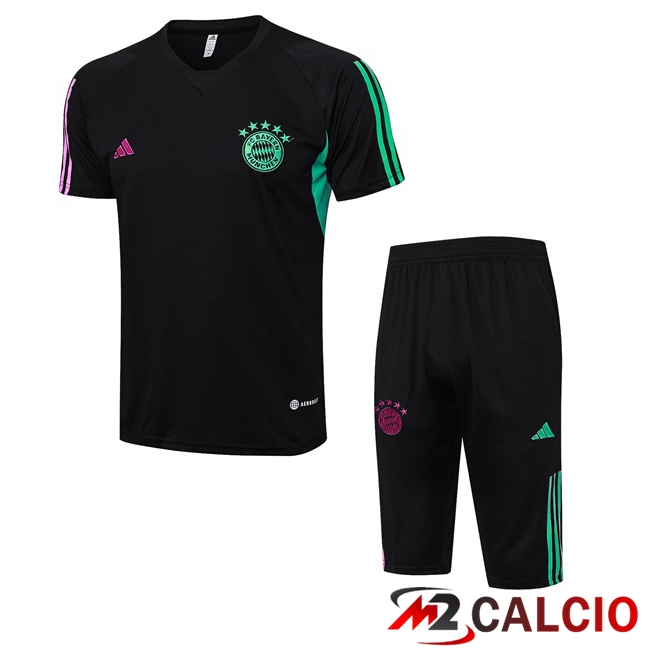 T Shirt Allenamento Bayern Monaco + Pantaloncini Nero 2023/2024
