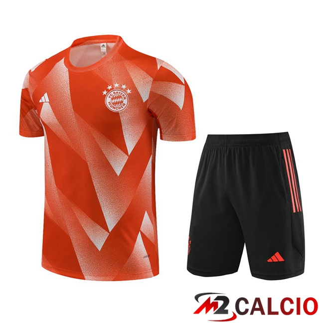 T Shirt Allenamento Bayern Monaco + Pantaloncini Arancia 2023/2024