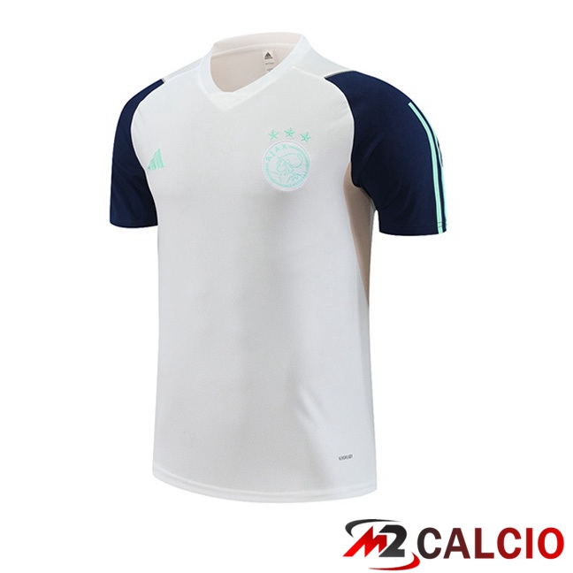 T Shirt Allenamento AFC Ajax Bianco 2023/2024