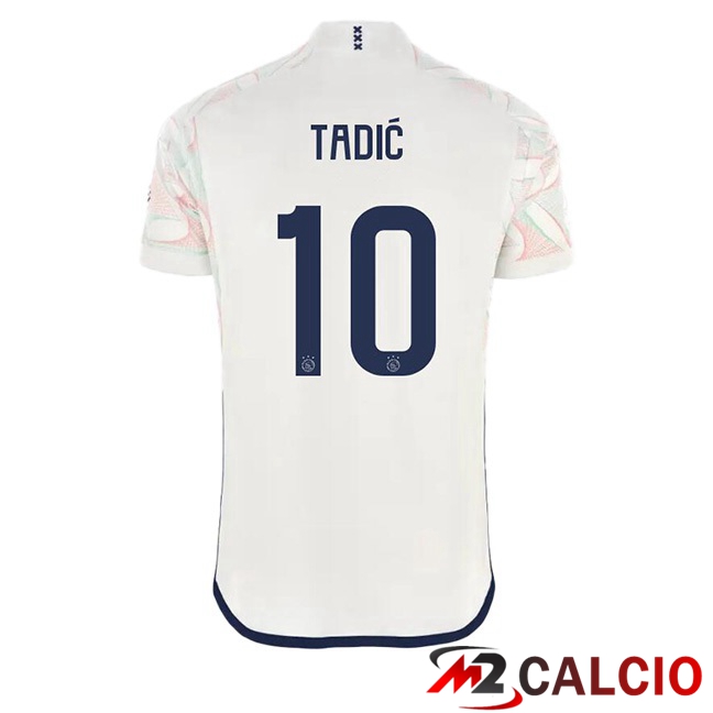 Maglie Calcio AFC Ajax (Tadić 10) Seconda Bianco 2023/2024
