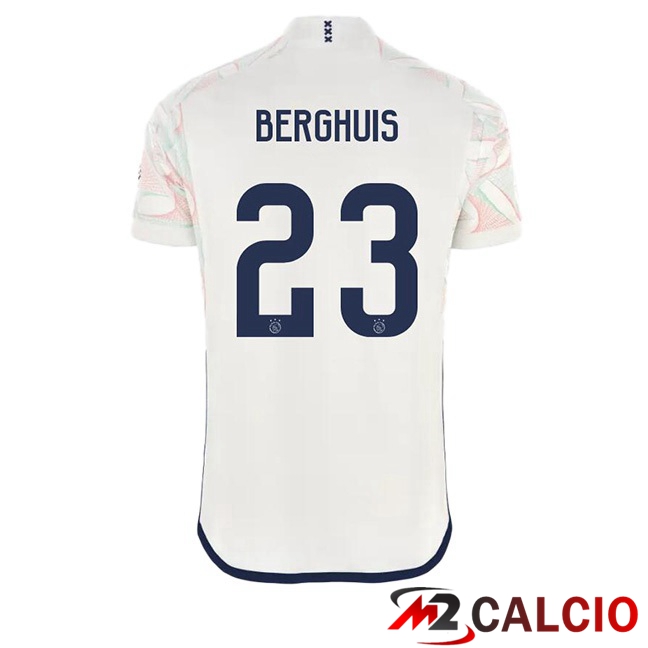 Maglie Calcio AFC Ajax (Berghuis 23) Seconda Bianco 2023/2024