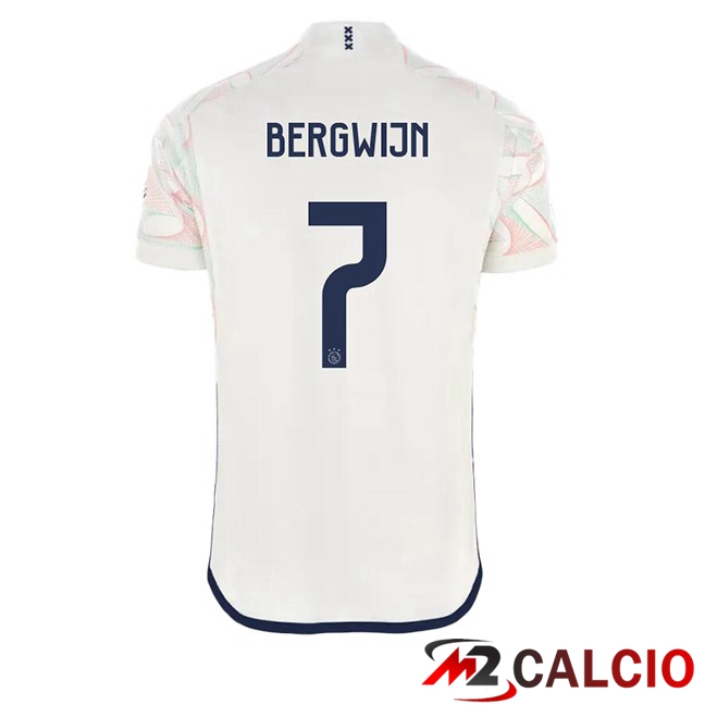 Maglie Calcio AFC Ajax (Bergwijn 7) Seconda Bianco 2023/2024