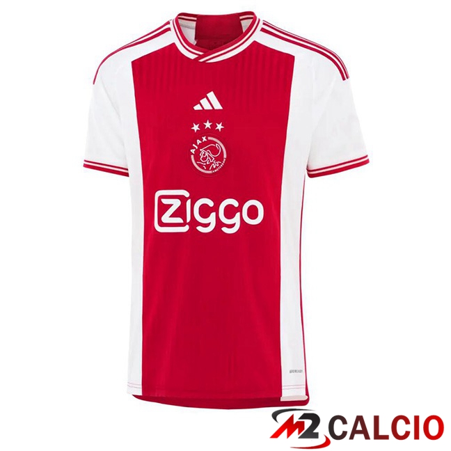 Maglie Calcio AFC Ajax Prima Rosso Bianco 2023/2024