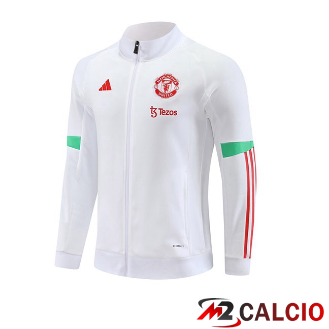 Giacca Calcio Manchester United Bianco 2023/2024