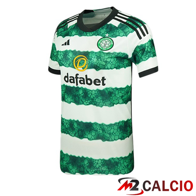 Maglie Calcio Celtic FC Prima Verde Bianco 2023/2024