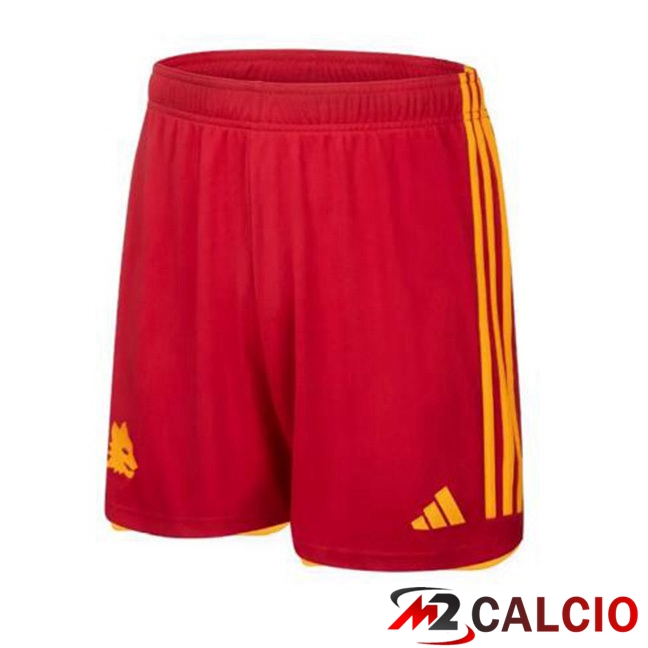 Pantaloncini Calcio AS Roma Prima Rosso 2023/2024