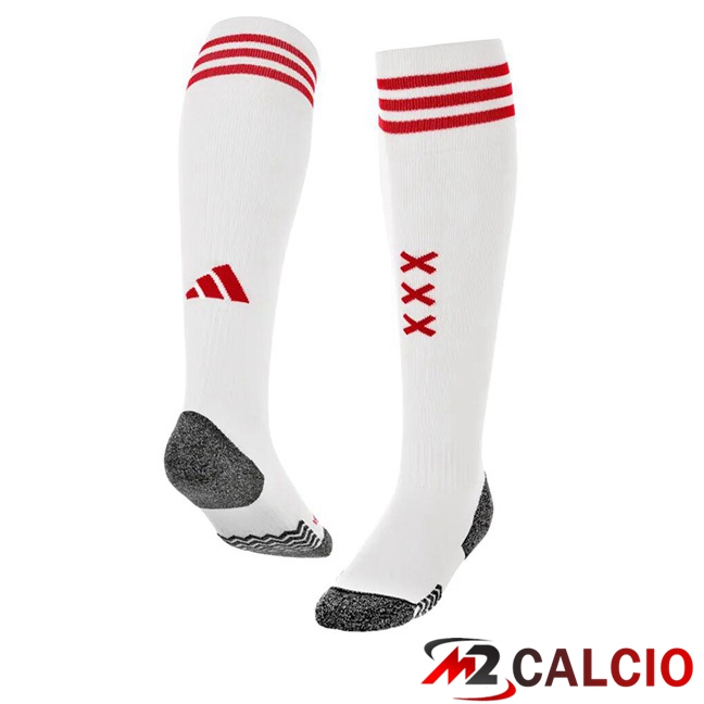 Calzini Calcio AFC Ajax Prima Bianco 2023/2024
