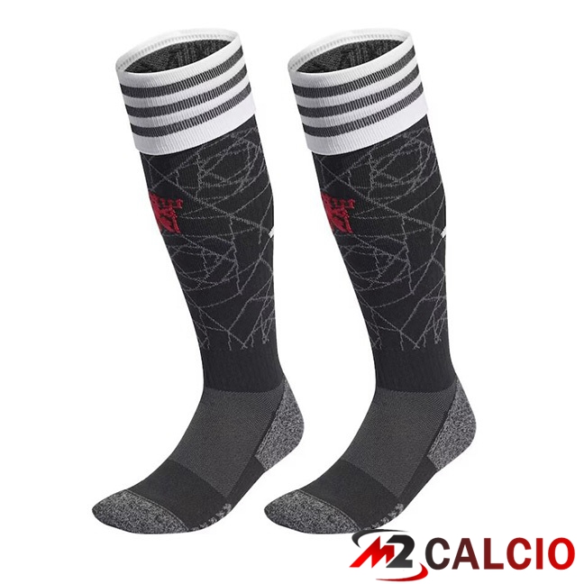 Calzini Calcio Manchester United Prima Grigio 2023/2024