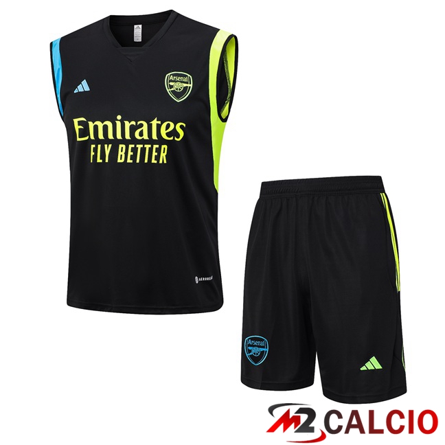 Canotta Calcio Arsenal + Pantaloncini Nero 2023/2024