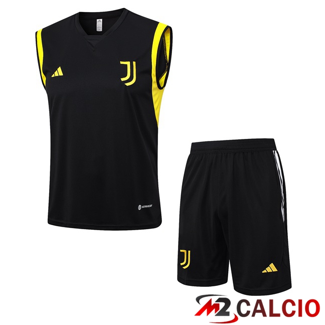 Canotta Calcio Juventus + Pantaloncini Nero 2023/2024