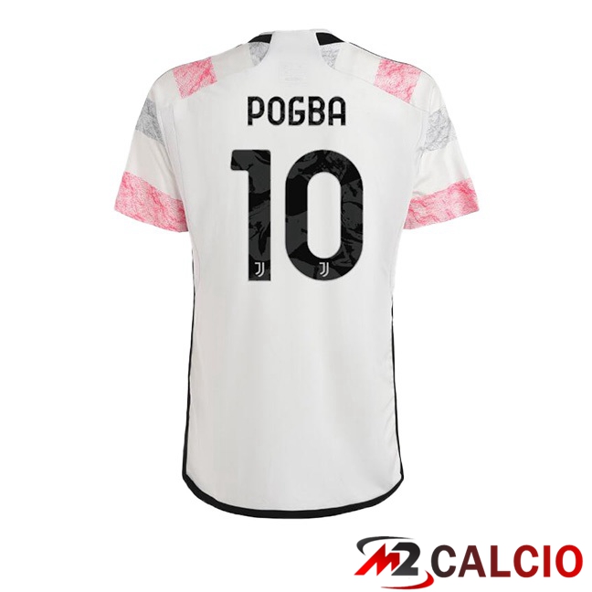 Maglie Calcio Juventus (POGBA 10) Seconda Bianco 2023/2024