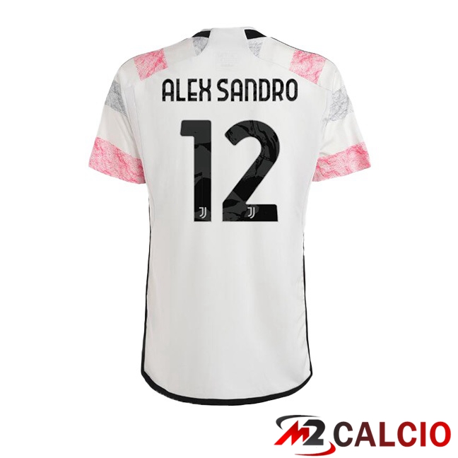 Maglie Calcio Juventus (ALEX SANDRO 12) Seconda Bianco 2023/2024