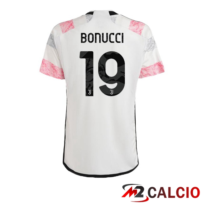 Maglie Calcio Juventus (BONUCCI 19) Seconda Bianco 2023/2024