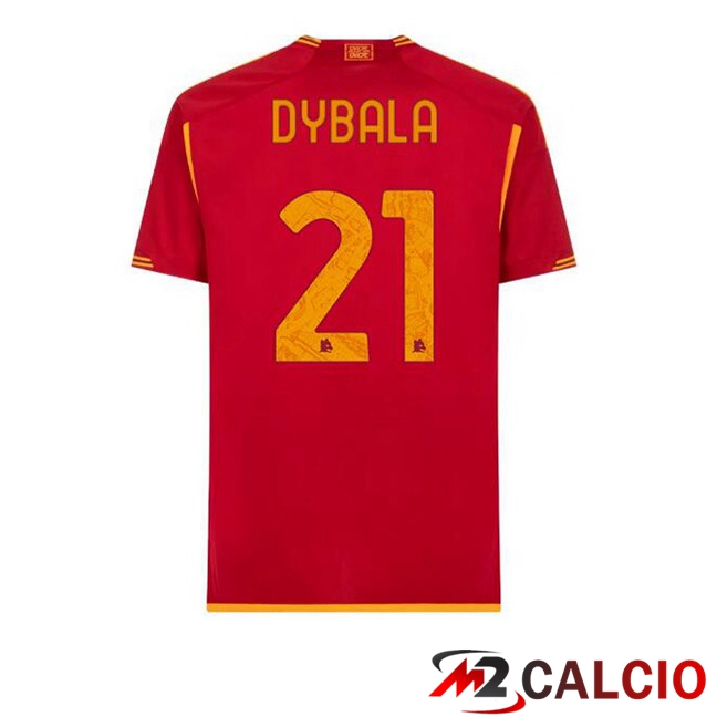 Maglie Calcio AS Roma (DYBALA 21) Prima Rosso 2023/2024