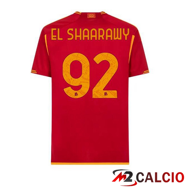 Maglie Calcio AS Roma (EL SHAARAWY 92) Prima Rosso 2023/2024