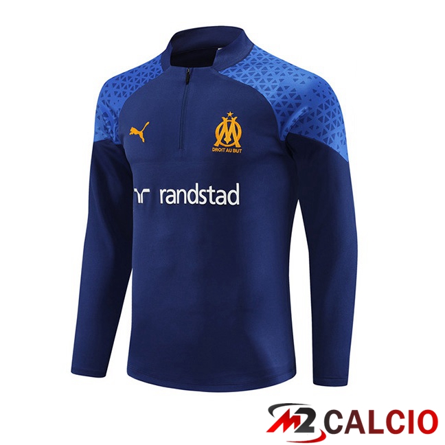 Felpa Allenamento Marsiglia OM Blu Reale 2023/2024