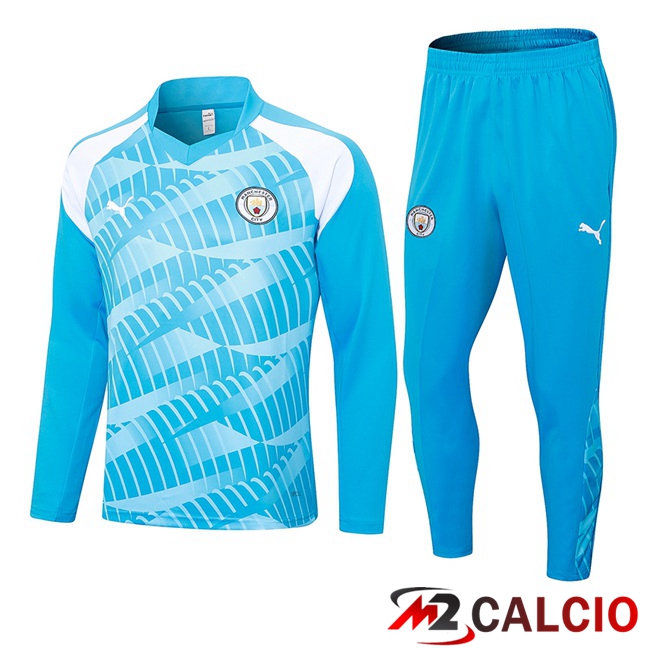 Insieme Tuta Calcio Manchester City Blu 2023/2024