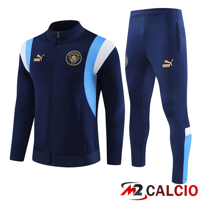 Insieme Tuta Calcio - Giacca Manchester City Blu Reale 2023/2024