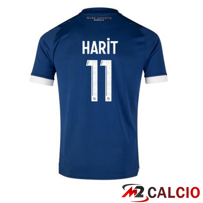 Maglie Calcio Marsiglia OM (HARIT 11) Seconda Blu 2023/2024