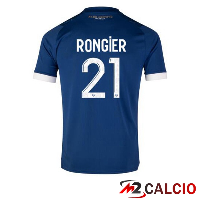 Maglie Calcio Marsiglia OM (RONGIER 21) Seconda Blu 2023/2024