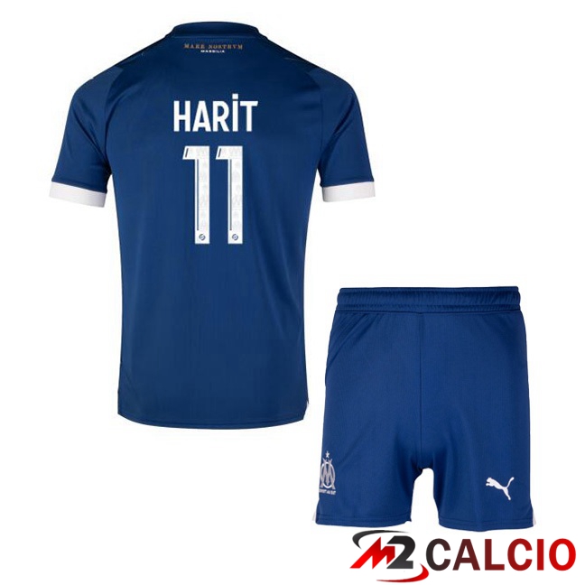 Maglie Calcio Marsiglia OM (HARIT 11) Bambino Seconda Blu 2023/2024