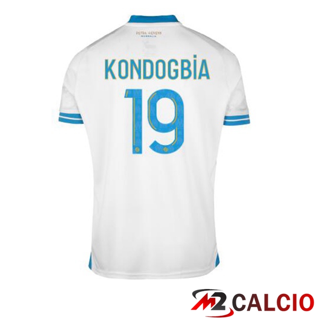 Maglie Calcio Marsiglia OM (KONDOGBIA 19) Prima Bianco 2023/2024