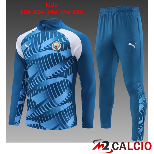 Insieme Tuta Calcio Manchester City Bambino Blu 2023/2024