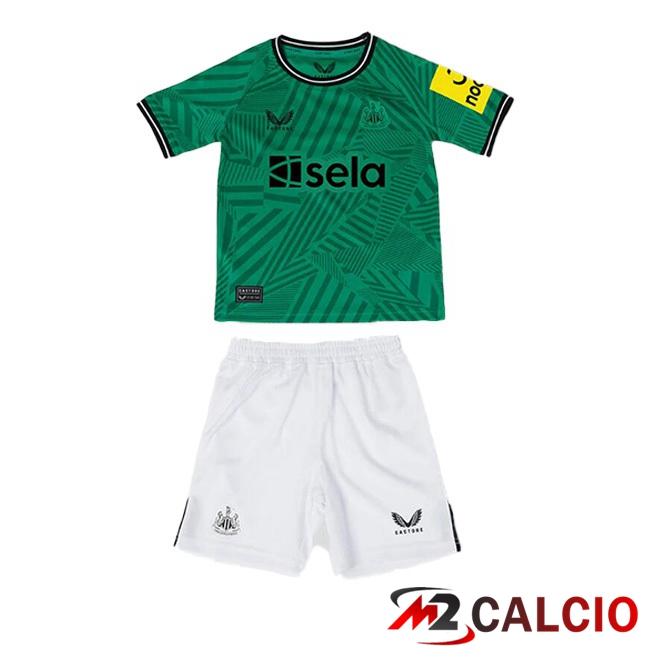 Maglie Calcio Newcastle United Bambino Seconda Verde 2023/2024