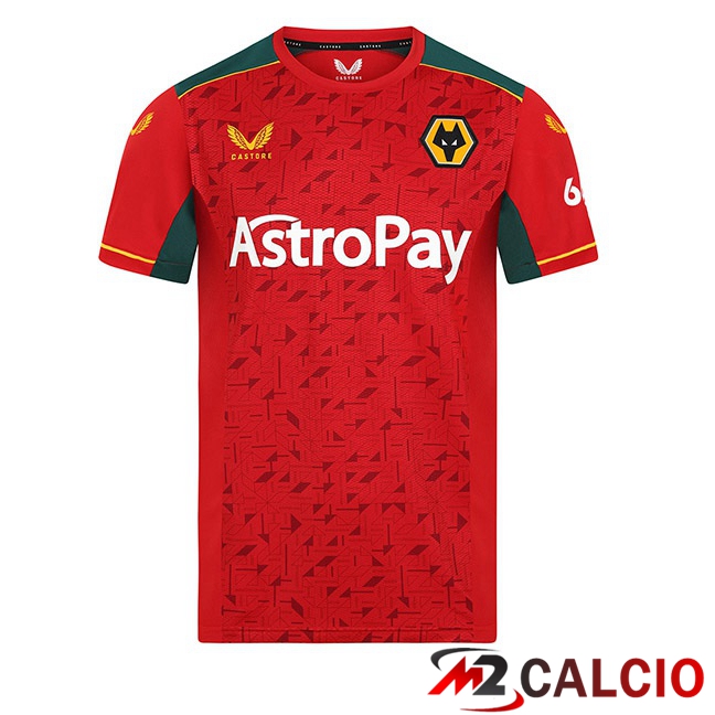 Maglie Calcio Wolves Seconda Rosso 2023/2024