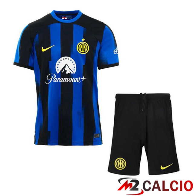 Maglie Calcio Inter Milan Bambino Prima Blu 2023/2024