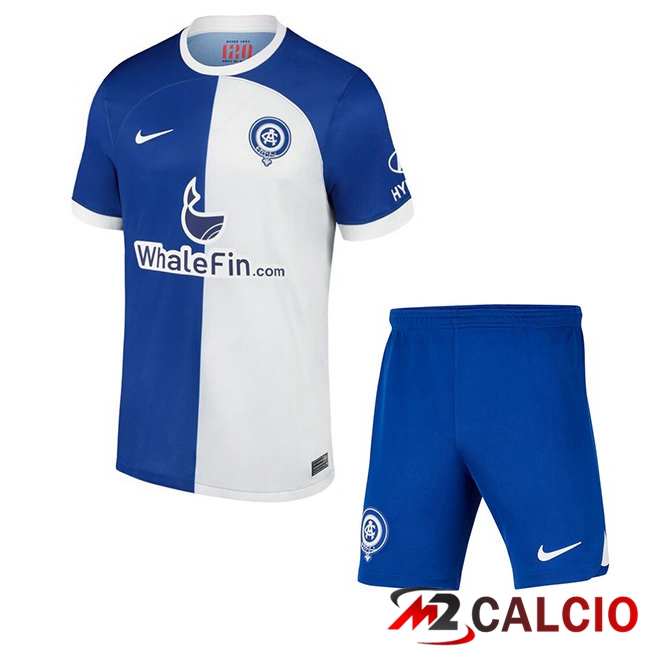 Maglie Calcio Atletico Madrid Bambino Seconda Blu 2023/2024