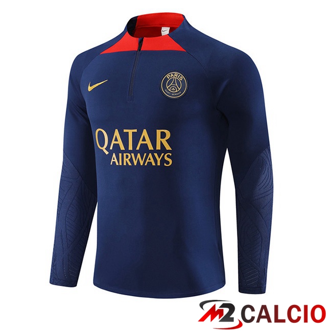Felpa Allenamento Paris PSG Blu Reale 2023/2024
