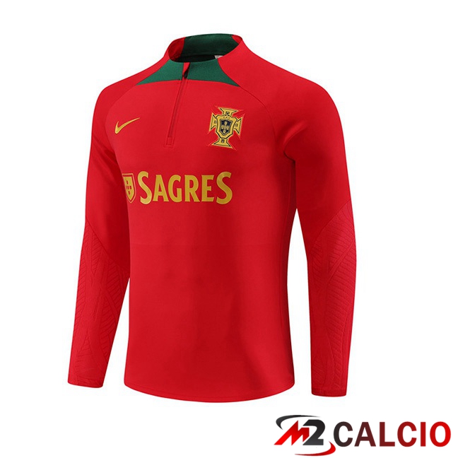 Felpa Allenamento Portogallo Rosso 2023/2024