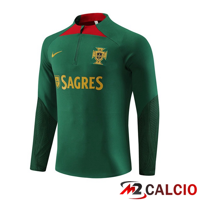 Felpa Allenamento Portogallo Verde 2023/2024