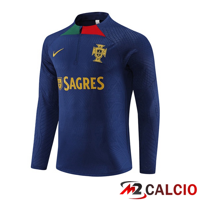 Felpa Allenamento Portogallo Blu Reale 2023/2024
