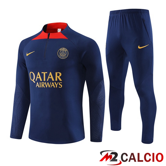 Insieme Tuta Calcio Paris PSG Blu Reale 2023/2024