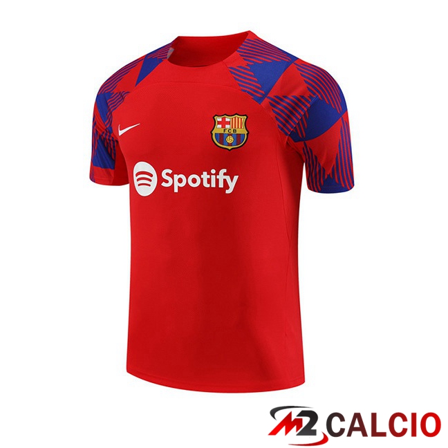 T Shirt Allenamento FC Barcellona Rosso 2023/2024